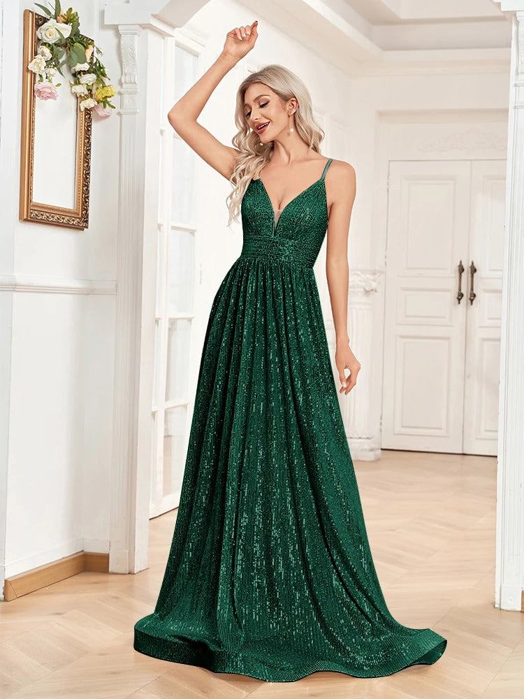 Sequins Evening Dress - N074