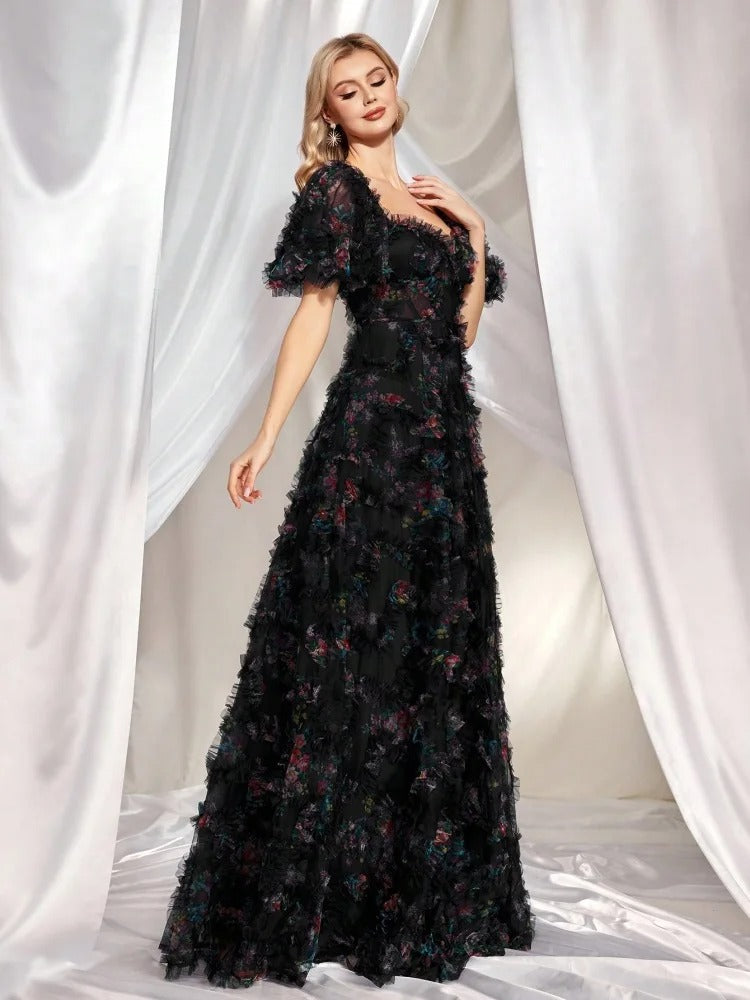 Black Evening Dress - N061