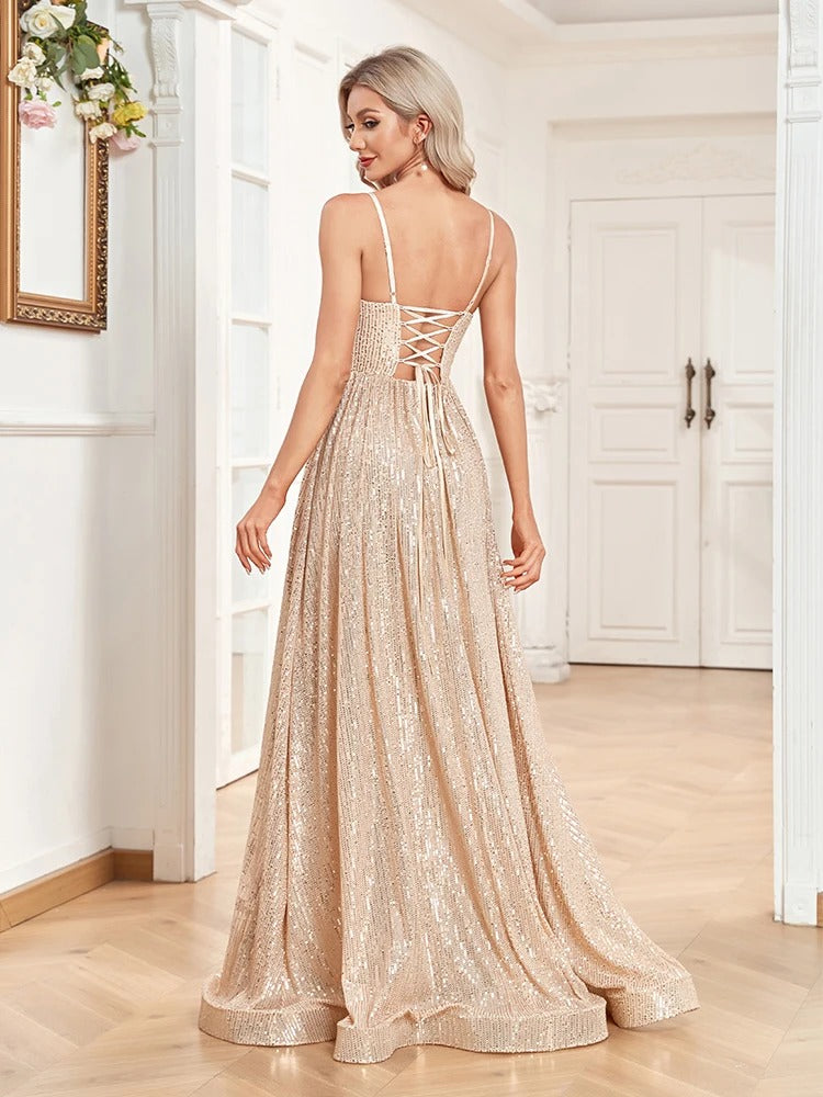 Sequins Evening Dress - N074