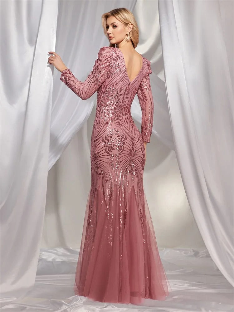 Pink Formal Dress - N069