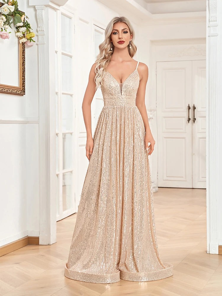 Sequins Evening Dress - N074