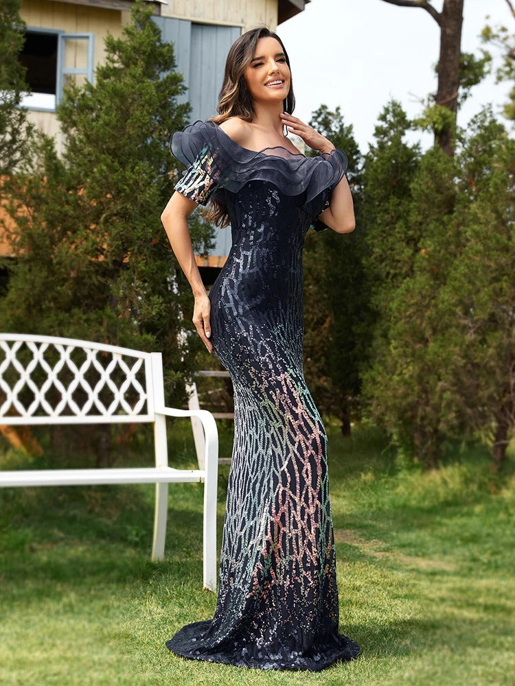 Sequin Prom Dress  - N057