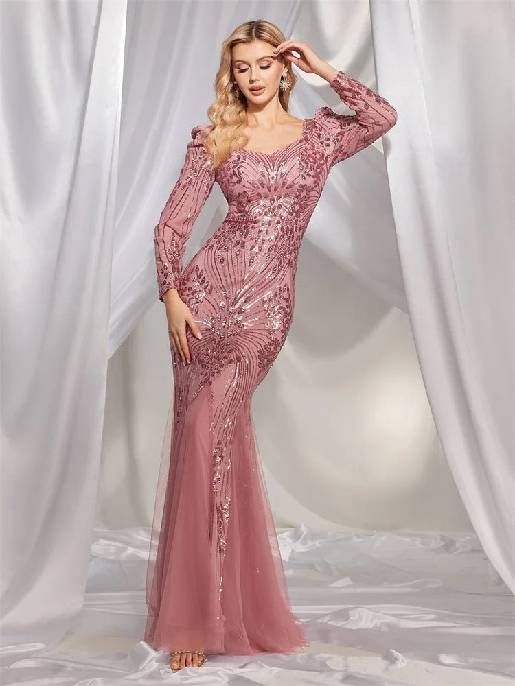 Pink Formal Dress - N069