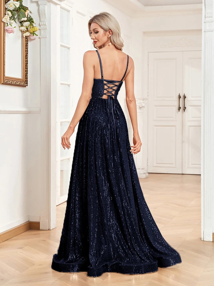 Sequins Evening Dress - N074