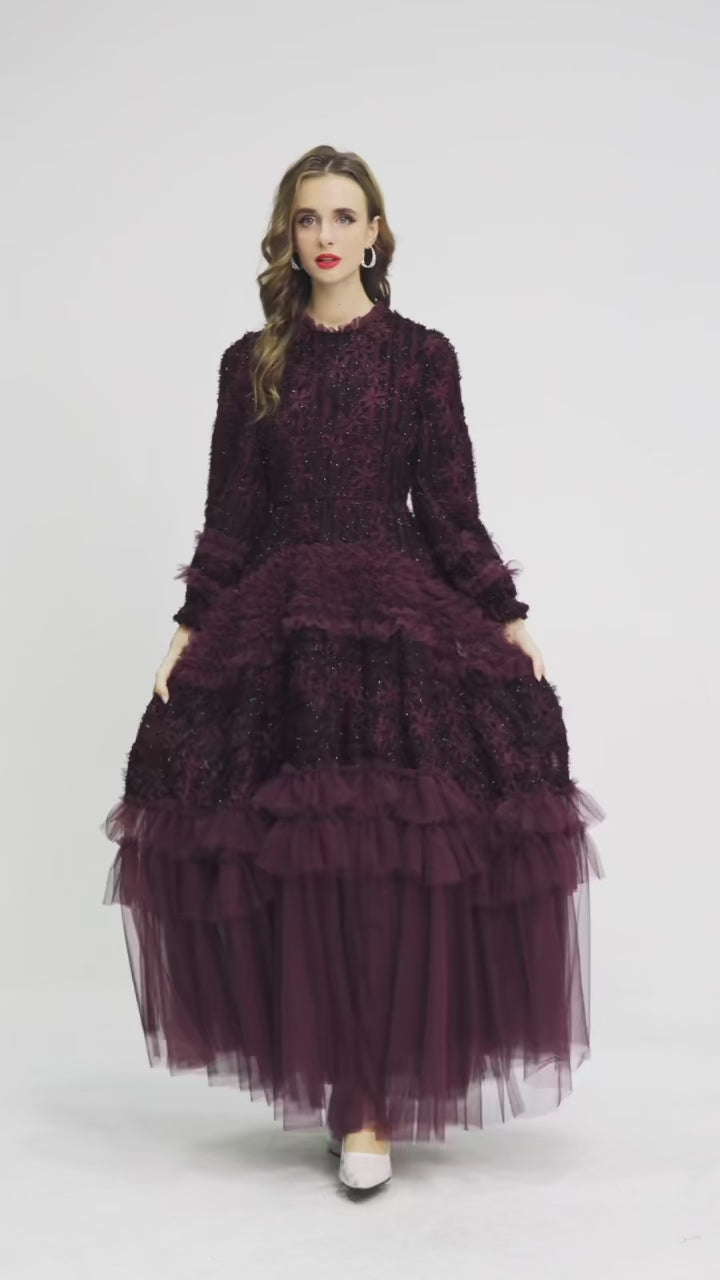 Berry Drape - N389