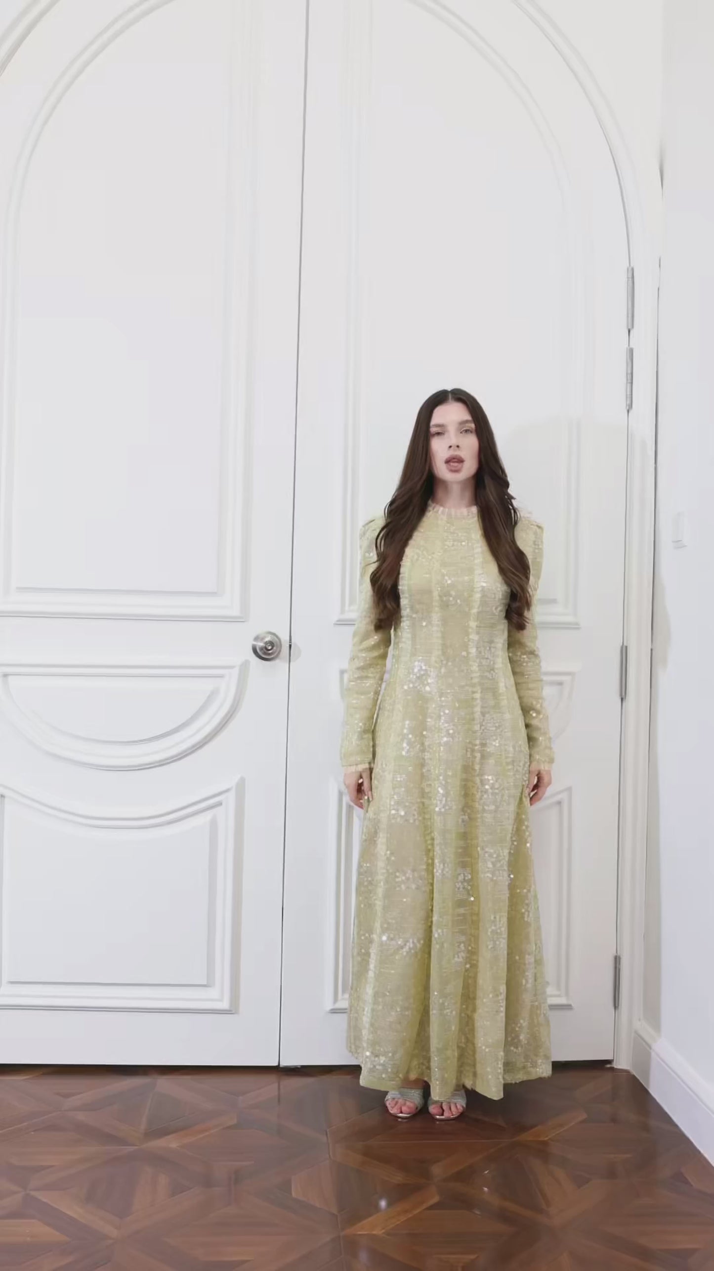 Embroidery pleated   - N425